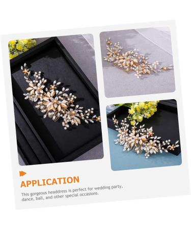 HAPINARY Headgear Wedding Hair Accessories Pearl Hair Comb Bridal Hair Comb Bridal Flower Hair Comb Bride Wedding Headdress Bride Hair Comb Bridal Hair Accessories Bridal Headpieces - Buy Online on GoSupps.com