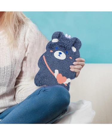 Stobok Hot Water Bag - Plush Cover Heat Bottle for Hot/Cold Therapy | Perfect Winter Warm-Up Gift for Bed & Waist - Buy Online on GoSupps.com