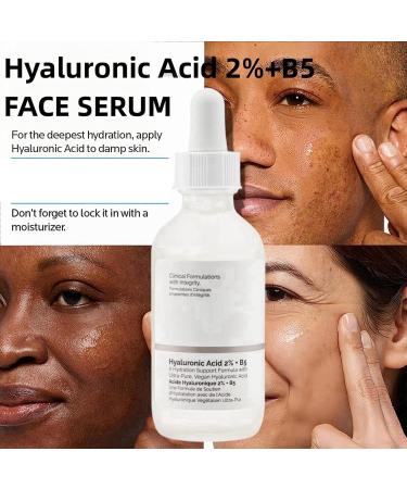 Hyaluronic Acid 2% + B5 Moisturiser Face Hyaluronic Acid for Face Hydrated Face Serum for Women Hyaluronic Acid Serum for Skincare Anti Aging Serum for Face Face Serum for Plump and Smooth Skin - Buy Online on GoSupps.com