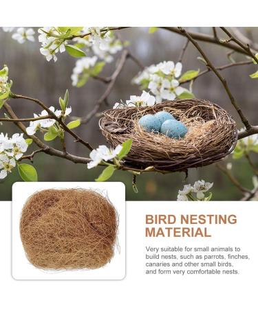 100g Bird Nesting Material Natural Coconut Fiber for Nest Building And Hideouts Small Animal Bedding Nesting Protect Potted Plants Decoration(Brown) - Buy Online on GoSupps.com