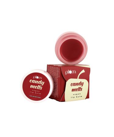 Plum Red Velvet Lip Balm With Carrot Seed Oil  Cocoa & Shea Butter  Natural UV Protection  Intense Moisturization & Nourishment  Vegan Balm for Dry  Cracked & Chapped Lips  100% Cruelty Free  0.42 OZ
