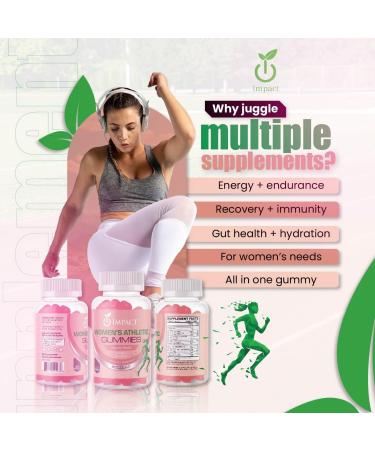 IMPACT Multivitamin for Women Gummies Daily Women Vitamins with A C D3 B12 - Biotin & Magnesium for Energy Endurance - Recovery & Immune Support Vegan 60 Count - Buy Online on GoSupps.com