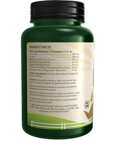 Now Foods Pets Cardiovascular Support for Dogs & Cats - 4.5 oz | Enhance Pet Health - Buy Online on GoSupps.com