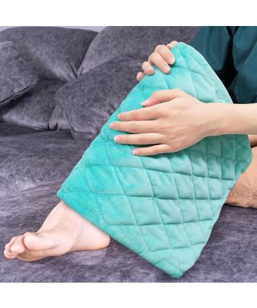 GOQOTOMO Full Weighted Electric Heating Pad 12x24 - Fast-Heating Pain Relief for Back, Waist, Abdomen, Shoulder, Neck - Auto-Shut Hot Pad with 2.2 lb Weighted Beads (Green) - Buy Online on GoSupps.com