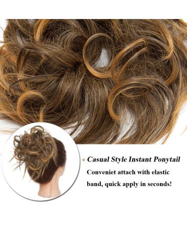 Shop Tess Hair Part Dutt Tie - Affordable 45g Brown Ombre Hair Extensions for Stylish Updos - Buy Online on GoSupps.com