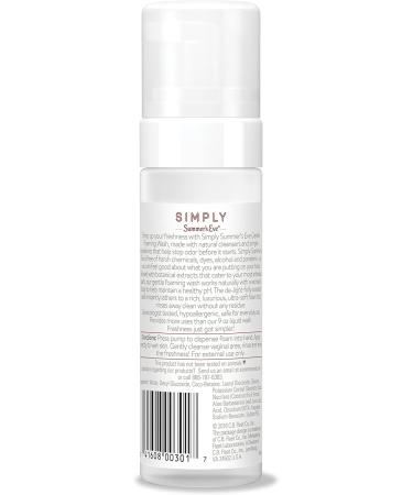 Summer's Eve Simply Gentle Foaming Wash - pH Balanced Gynecologist Tested Coconut Water - 5 oz - Gentle Cleanser Free from Harsh Chemicals - Buy Online on GoSupps.com