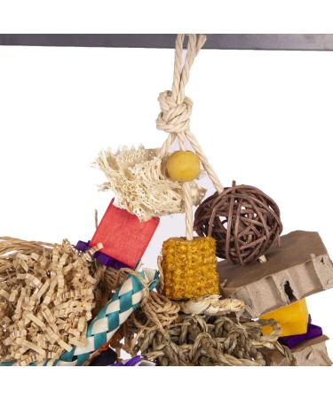 HappyBird Shred Clutter Toy - Best Shredder for Parakeets & Small Parrots | Chewing Fun for Happy Birds - Buy Online on GoSupps.com