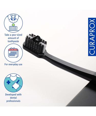Curaprox Black is White Toothpaste - Activated Carbon Whitening for Bright Teeth | 90 ml - Buy Online on GoSupps.com