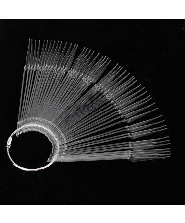 50pcs Nail Polish Display Sticks - Fan-Shaped Color Cards for Nail Art | Nail Studio Decoration & DIY Tips - Buy Online on GoSupps.com