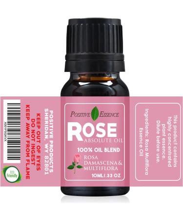 Premium Rose Absolute Oil for Diffuser - Rose Essence Oil for Relaxation Rosa Absolute 10ml (0.33 fl oz) Rose 0.33 Fl Oz (Pack of 1) - Buy Online on GoSupps.com