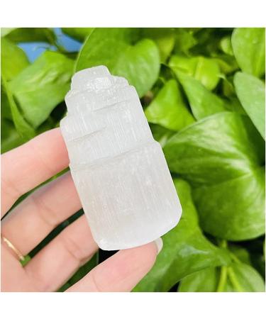 Minerals Stones Natural Selenite lamp Holder Crystal Mountain Jewelry Plaster Quartz Rough Minerals Residential Culture Crystal Stones Decoration Ornaments ERBDRGAZ (Color : 5)