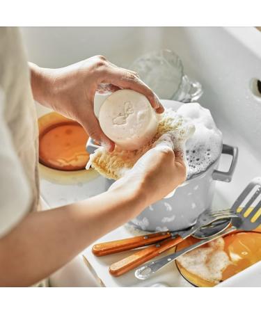 Eco-Friendly Dish Washing Bar - All Natural Plastic Free Vegan Detergent | 5.3 oz Zero Waste Kitchen Soap - Buy Online on GoSupps.com