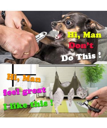 ATO-DJCX Cat Grooming Hammock | XS Size Green Restraint Bag for Small Pets | Breathable Helper for Nail and Ear/Eye Care - Buy Online on GoSupps.com