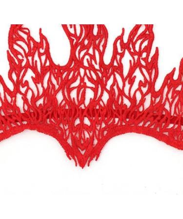 amangul Punk Lace Flame Shape Hair Hoop Women Makeup Headband for Halloween Festival Party Teens Performances Hair Accessories(2) - Buy Online on GoSupps.com