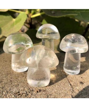 Home Decoration 40-50mm Crystal Mushroom Natural Clear Quartz Mushrooms Lovely Rose Crystal Gemstone Agaric Home Decoration Stones Obelisk 1pc - Buy Online on GoSupps.com