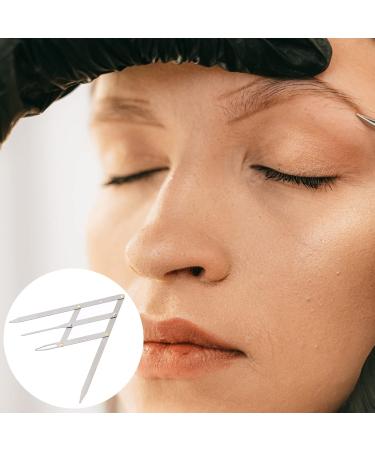 Angoily Eyebrow Scale Ruler Measuring Tool Eyebrow Measurement Tool Second Generation Gold Eyebrow Shape 16X4.5X0.6CM Silver - Buy Online on GoSupps.com