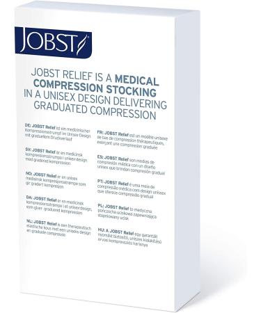 JOBST Relief Waist High Compression Pantyhose - 20-30 mmHg, Closed Toe, Black, Large - Buy Online on GoSupps.com