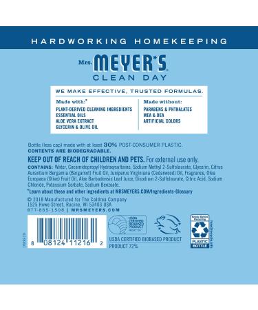 Mrs. Meyer's Clean Day Liquid Hand Soap Refill - Rainwater - 33 oz (3 Pack) - Buy Online on GoSupps.com