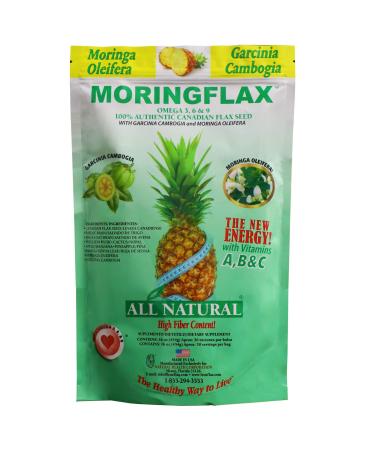 Moringflax Bag Formula 100 Natural Canadian Flax Seed with Garcinia Cambogia and Moringa Oleifera Bag Tan 16 Ounce