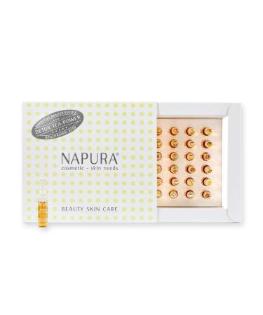 Napura ampoules detox tea power Hyaluron Face Courage |Care and protection for your skin facial care for dry skin30 x 2 ml