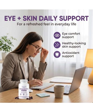IRMI Nutrawell Astaxanthin 12 mg Softgels Premium Natural Astaxanthin | Gluten-Free Non-GMO | Daily Eye & Skin Support 60 Soft gels - Buy Online on GoSupps.com