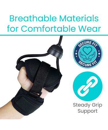 Vive Finger Splint Brace - Stroke Rehabilitation Glove for Elderly | Hand Therapy & Grip Support for Hemiplegia & Paralysis - Buy Online on GoSupps.com