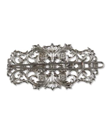 Rivelle Damen Trachten Haarspange alt-silber 5 8 cm - Vintage Haarschmuck f r Hochzeit und Festlichkeiten | Metall Silber Internationale Lieferung - Buy Online on GoSupps.com