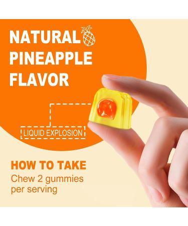 Sugar Free Turmeric Curcumin Gummies 550mg with Ginger & Black Pepper | 95% Curcuminoids for Joint & Immune Support | Vegan 60Ct - Buy Online on GoSupps.com
