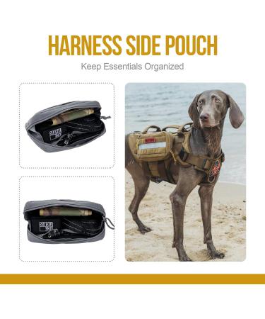 Oneigris Dog Feed Bags (2 Pack) - Large Space Reflective Stripes for Tactical Training & Walking - Buy Online on GoSupps.com