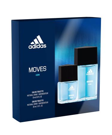 Adidas Moves for Him 2pc Gift Set - 0.5oz & 1.0oz EDT Combo - Buy Online on GoSupps.com