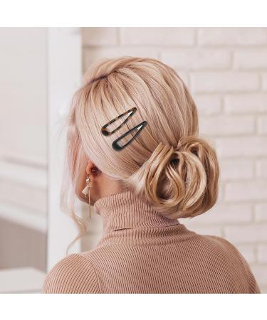 Snap Hair Clips for Women 12 Pieces Metal Snap Hair Clips Vintage Flat Hair Clips Metal Oval Tortoise Hair Clips Large Hair Snap Clips Non-slip Hair Styling Clips for Women Girls Thick Fine Thin Hair - Buy Online on GoSupps.com