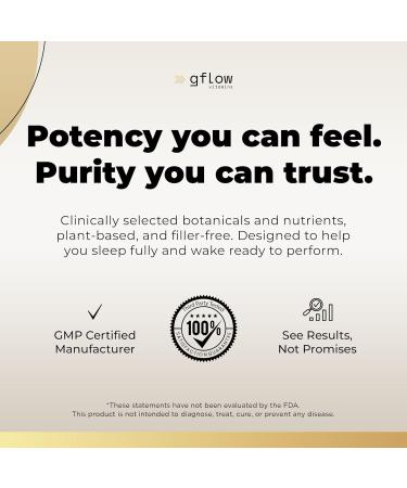 Gflow Vitamins Apigenin Supplement for Sleep with Magnesium Glycinate Complex and L-theanine Supplement - 19 in 1 Ashwagandha L Tryptophan 5-HTP GABA Phosphatidyl Serine Chamomile | Made in USA - Buy Online on GoSupps.com