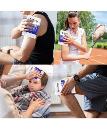 Instant Cold Pack - Disposable Ice Packs for Injuries, Swelling, Muscle Strains | Cold Therapy for First Aid Kit, Athletes - 5x7 Inches 6 Pack - Buy Online on GoSupps.com