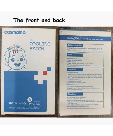 COSMAMA Cooling Patch 6 Packs for Fever, Migraine & Headache Relief - Skin-Friendly Cooling Patches to Soothe and Reduce Fever in Adults and Babies - Buy Online on GoSupps.com