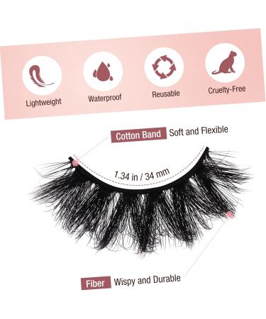 minkissy 7 Pairs Eyelashes Fake Eyelash Manga Lashes Cluster Natural Look Wispy Fake Eye Lashes Realistic Lashes Bulk Clear Lash Band Fake Lashes False Lashes Fiber 3d Accessories Fluffy - Buy Online on GoSupps.com