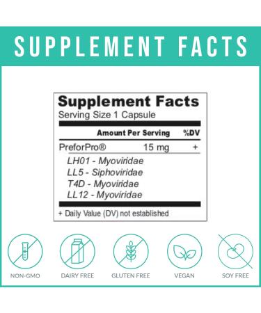 Body Ecology EcoPhage | Bacteriophage Prebiotic and Probiotic Supplement | Promotes Healthy Immune and Supports Healthy Intestinal Tract | 60 Vegetarian Count - Buy Online on GoSupps.com