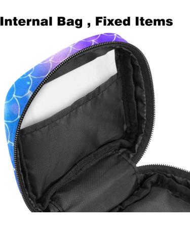 Buy Mermaid-Patterned Menstruation Pad Bag with Zipper - Stylish Tampon & Napkin Storage for Women & Girls - Buy Online on GoSupps.com