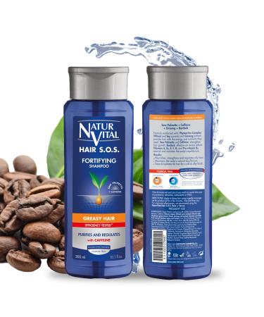 NaturVital Unisex Natural Plant-based Hair SOS Revitalizing Shampoo for Greasy Hair Works for Oily Hair Types Cruelty-Free & Paraben-Free