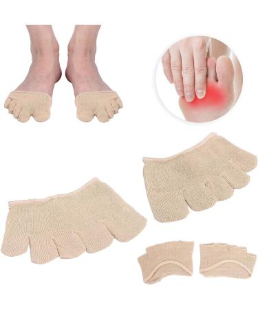 Open Five Toes Half Socks - Breathable Sweat Absorbent Foot Pain Relief with Forefoot Pads - Buy Online on GoSupps.com