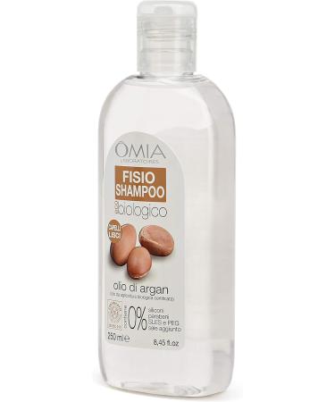  Omia Omia Fisio Eco Bio Shampoo with Argan Oil suitable for frequent use - ideal for dry and brittle hair nourishing action - Dermatologically tested SLES and PEG free - 250 ml - Buy Online on GoSupps.com
