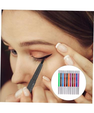 Balacoo 12 Pcs 1 Set Shadow Set Waterproof Eyeliner Long-lasting Eye Liners To Rotate Telescopic 1 count (Pack of 1) Colorful - Buy Online on GoSupps.com