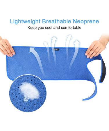 Neoprene Thigh Bandage - Adjustable Compression Support for Sciatic Nerve Pain Relief Sports Recovery & Rehabilitation - Non-Slip Design - Buy Online on GoSupps.com