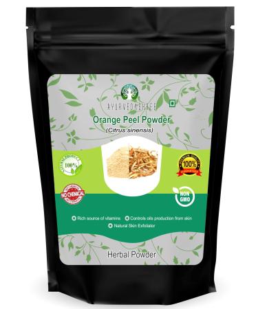 AYURVEDASHREE Orange Peel Powder 100 Gm | Skin and Nail Health - Rich Vitamins C and D - Powdered Citrus Peel Orange Powder - Vegan and Vegetarian Friendly | All Natural | Vegan | Non GMO |