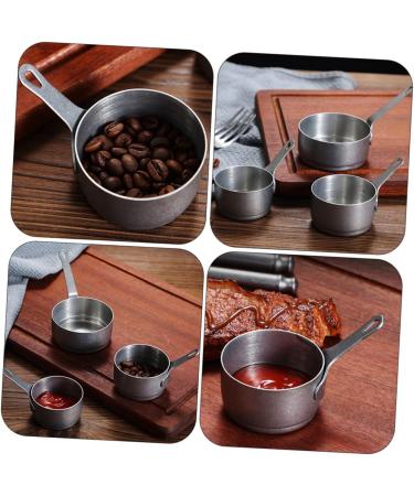 Milisten Stainless Steel Cups Stainless Steel Sauce Cup Coffee Pot Bread Silver 14X7X3.5CM - Buy Online on GoSupps.com