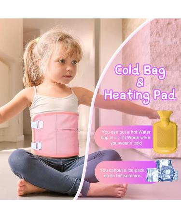 Sanwuta 4 Pack Castor Oil Pack Wrap for Kids - Organic Reusable Compress Kit with Storage Bags | Ideal for Massage & Relaxation - White Blue Pink Purple - Buy Online on GoSupps.com