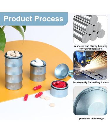 Waterproof Portable Keychain Pill Box | Moisture & Light Resistant Travel Organizer for Camping & Daily Use - Buy Online on GoSupps.com