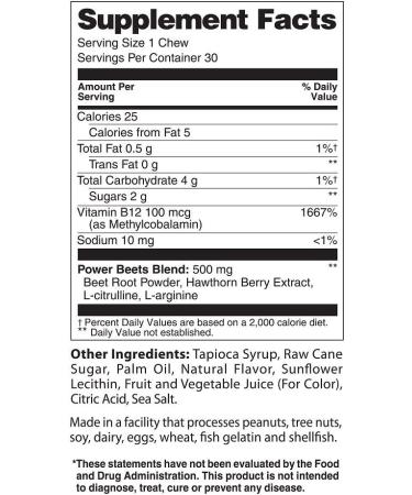 Healthy Delights Naturals Power Beets Soft Chews - Strawberry Burst - 30 Count - Buy Online on GoSupps.com