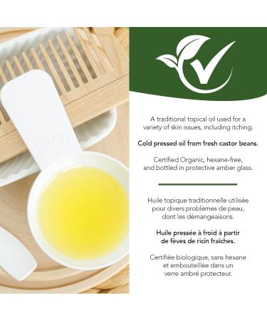 St. Francis Herb Farm Castor Oil | Castor Oil for Skin | Certified Organic | 100% Hexane Free | Amber Bottle | (250 ml) - Buy Online on GoSupps.com