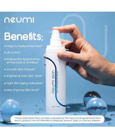 Neumi Skin 3.4 FL OZ Nano-Formulated Facial Spray with Glutathione, Collagen, and Hyaluronic Acid - Face Care, Pore Minimizer, Fine Lines & Wrinkles Reduction, Mild Acne Improvement - 1 Pack - Buy Online on GoSupps.com