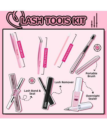 PRO DIY Lash Extension Tools Kit - Beginner-Friendly Lash Clusters Bond & Seal Tweezer | Shop Now - Buy Online on GoSupps.com